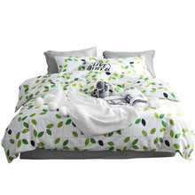 Load image into Gallery viewer, Ruby Tropical Nature 4-Piece 100% Cotton Full-Queen Duvet Cover Sets