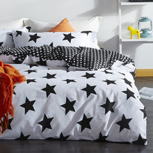 Load image into Gallery viewer, Black White Duvet Cover Set Twin Queen King Bedding Set 100% Cotton and Linens