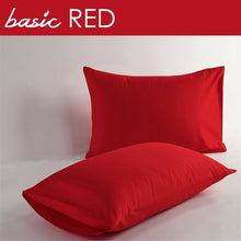 Load image into Gallery viewer, 100% Cotton 400 Thread Count Solid Color Standard Queen Pillowcases (Set of 2)