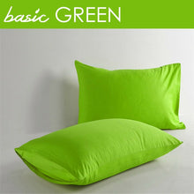 Load image into Gallery viewer, 100% Cotton 400 Thread Count Solid Color Standard Queen Pillowcases (Set of 2)