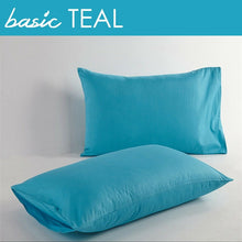 Load image into Gallery viewer, 100% Cotton 400 Thread Count Solid Color Standard Queen Pillowcases (Set of 2)