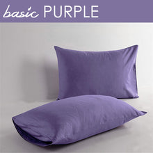 Load image into Gallery viewer, 100% Cotton 400 Thread Count Solid Color Standard Queen Pillowcases (Set of 2)