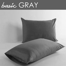 Load image into Gallery viewer, 100% Cotton 400 Thread Count Solid Color Standard Queen Pillowcases (Set of 2)