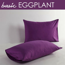 Load image into Gallery viewer, 100% Cotton 400 Thread Count Solid Color Standard Queen Pillowcases (Set of 2)