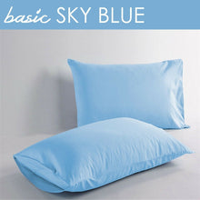 Load image into Gallery viewer, 100% Cotton 400 Thread Count Solid Color Standard Queen Pillowcases (Set of 2)