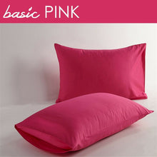 Load image into Gallery viewer, 100% Cotton 400 Thread Count Solid Color Standard Queen Pillowcases (Set of 2)