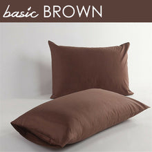 Load image into Gallery viewer, 100% Cotton 400 Thread Count Solid Color Standard Queen Pillowcases (Set of 2)