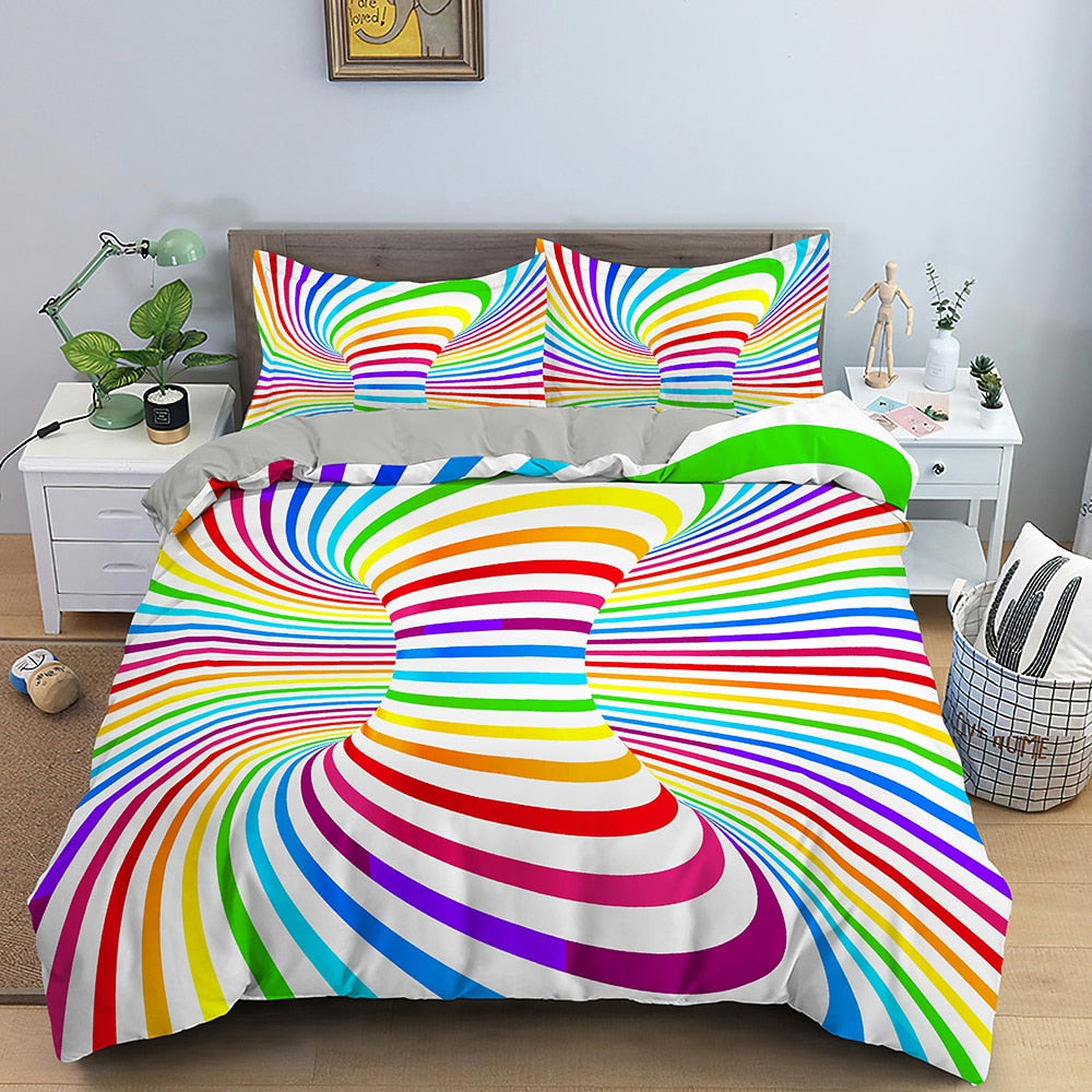 New 3D Print Duvet Cover Set Twin Bedding Quilt Cover With Zipper Closure