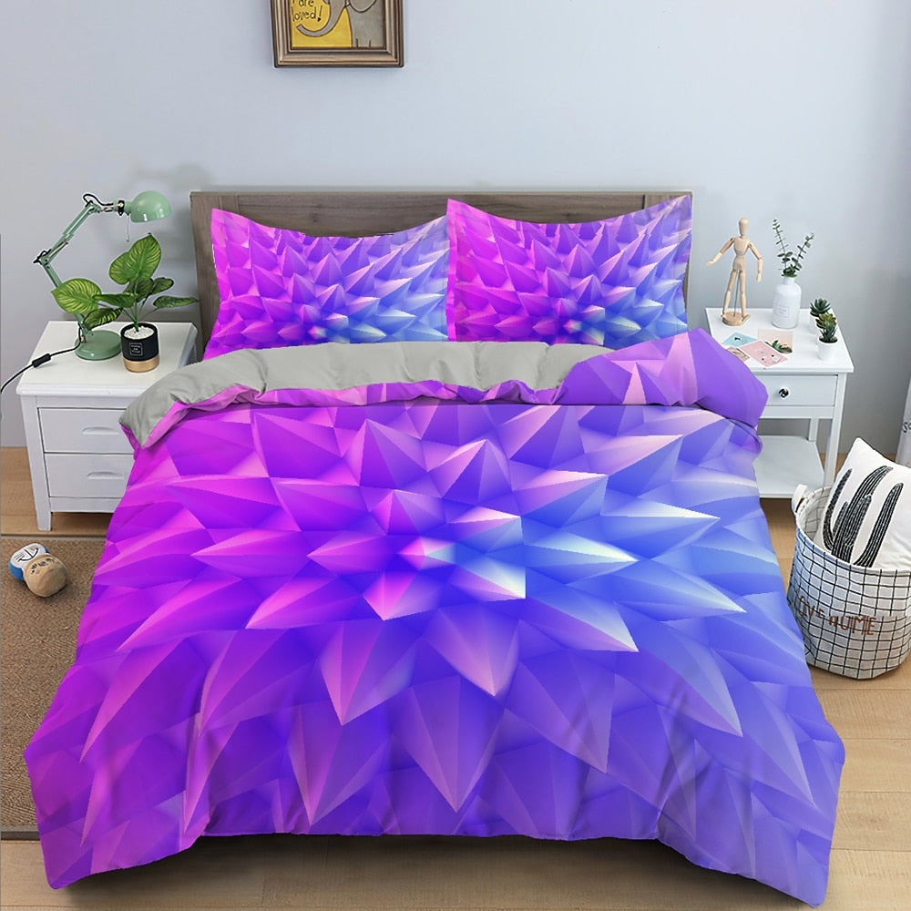 New 3D Print Duvet Cover Set Twin Bedding Quilt Cover With Zipper Closure