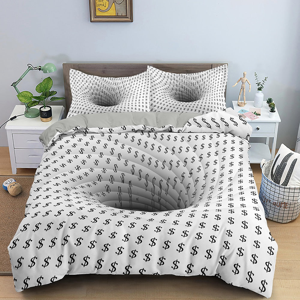 New 3D Print Duvet Cover Set Twin Bedding Quilt Cover With Zipper Closure