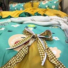 Load image into Gallery viewer, New Four-Piece Bow Set, Thick Brushed Korean Version Of The Princess Style Four-Piece Set