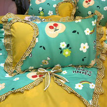 Load image into Gallery viewer, New Four-Piece Bow Set, Thick Brushed Korean Version Of The Princess Style Four-Piece Set