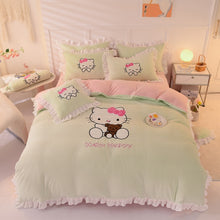 Load image into Gallery viewer, Kids Winter Warm Flannel, Double Sided, Velvet Duvet Cover Bedding Set