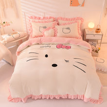 Load image into Gallery viewer, Kids Winter Warm Flannel, Double Sided, Velvet Duvet Cover Bedding Set