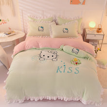 Load image into Gallery viewer, Kids Winter Warm Flannel, Double Sided, Velvet Duvet Cover Bedding Set