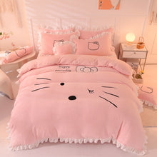 Load image into Gallery viewer, Kids Winter Warm Flannel, Double Sided, Velvet Duvet Cover Bedding Set