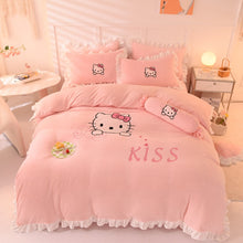 Load image into Gallery viewer, Kids Winter Warm Flannel, Double Sided, Velvet Duvet Cover Bedding Set