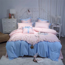 Load image into Gallery viewer, Christmas Luxury Bedding Sets Egyptian Cotton Embroidery Duvet Cover Set