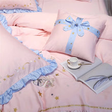 Load image into Gallery viewer, Christmas Luxury Bedding Sets Egyptian Cotton Embroidery Duvet Cover Set