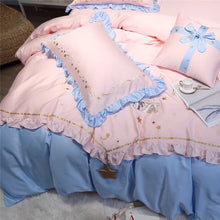 Load image into Gallery viewer, Christmas Luxury Bedding Sets Egyptian Cotton Embroidery Duvet Cover Set