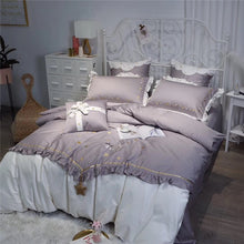 Load image into Gallery viewer, Christmas Luxury Bedding Sets Egyptian Cotton Embroidery Duvet Cover Set