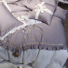 Load image into Gallery viewer, Christmas Luxury Bedding Sets Egyptian Cotton Embroidery Duvet Cover Set