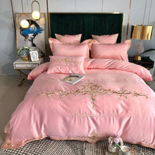 Load image into Gallery viewer, Luxury Silky Egyptian Silk-Cotton Royal Embroidery Duvet Cover Set