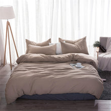 Load image into Gallery viewer, Soft Washed Cotton Bedding Set Solid Colors - Twin, Full, Queen, King