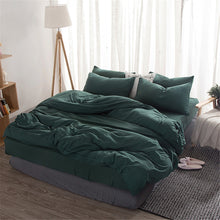 Load image into Gallery viewer, Soft Washed Cotton Bedding Set Solid Colors - Twin, Full, Queen, King