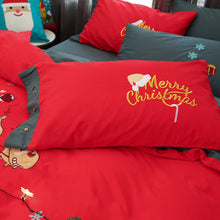 Load image into Gallery viewer, 2021 New 4/6pcs Christmas Egyptian 100% Cotton Kids Bedding Set