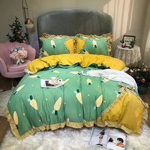 Load image into Gallery viewer, New Four-Piece Bow Set, Thick Brushed Korean Version Of The Princess Style Four-Piece Set