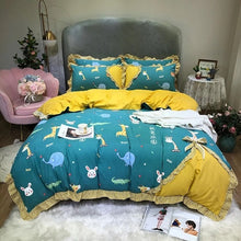 Load image into Gallery viewer, New Four-Piece Bow Set, Thick Brushed Korean Version Of The Princess Style Four-Piece Set