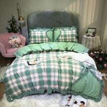 Load image into Gallery viewer, New Four-Piece Bow Set, Thick Brushed Korean Version Of The Princess Style Four-Piece Set