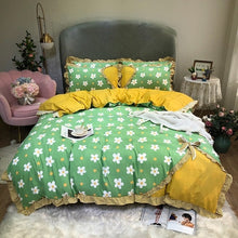 Load image into Gallery viewer, New Four-Piece Bow Set, Thick Brushed Korean Version Of The Princess Style Four-Piece Set