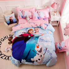 Load image into Gallery viewer, 100% Cotton Amazing Blue Elsa Princess Duvet Bedding Set Twin Full-Queen 600TC 3D Printed