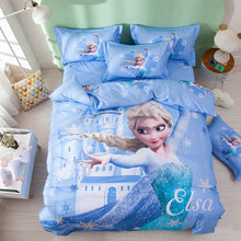 Load image into Gallery viewer, 100% Cotton Amazing Blue Elsa Princess Duvet Bedding Set Twin Full-Queen 600TC 3D Printed