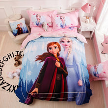Load image into Gallery viewer, 100% Cotton Amazing Blue Elsa Princess Duvet Bedding Set Twin Full-Queen 600TC 3D Printed