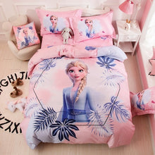 Load image into Gallery viewer, 100% Cotton Amazing Blue Elsa Princess Duvet Bedding Set Twin Full-Queen 600TC 3D Printed
