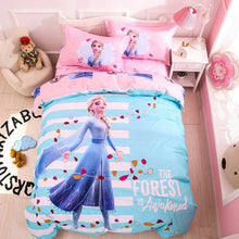 Load image into Gallery viewer, 100% Cotton Amazing Blue Elsa Princess Duvet Bedding Set Twin Full-Queen 600TC 3D Printed