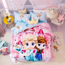Load image into Gallery viewer, 100% Cotton Amazing Blue Elsa Princess Duvet Bedding Set Twin Full-Queen 600TC 3D Printed