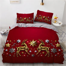 Load image into Gallery viewer, Christmas Holiday Duvet Cover 3D Bedding Set Twin Full-Queen King