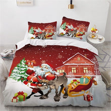 Load image into Gallery viewer, Christmas Holiday Duvet Cover 3D Bedding Set Twin Full-Queen King