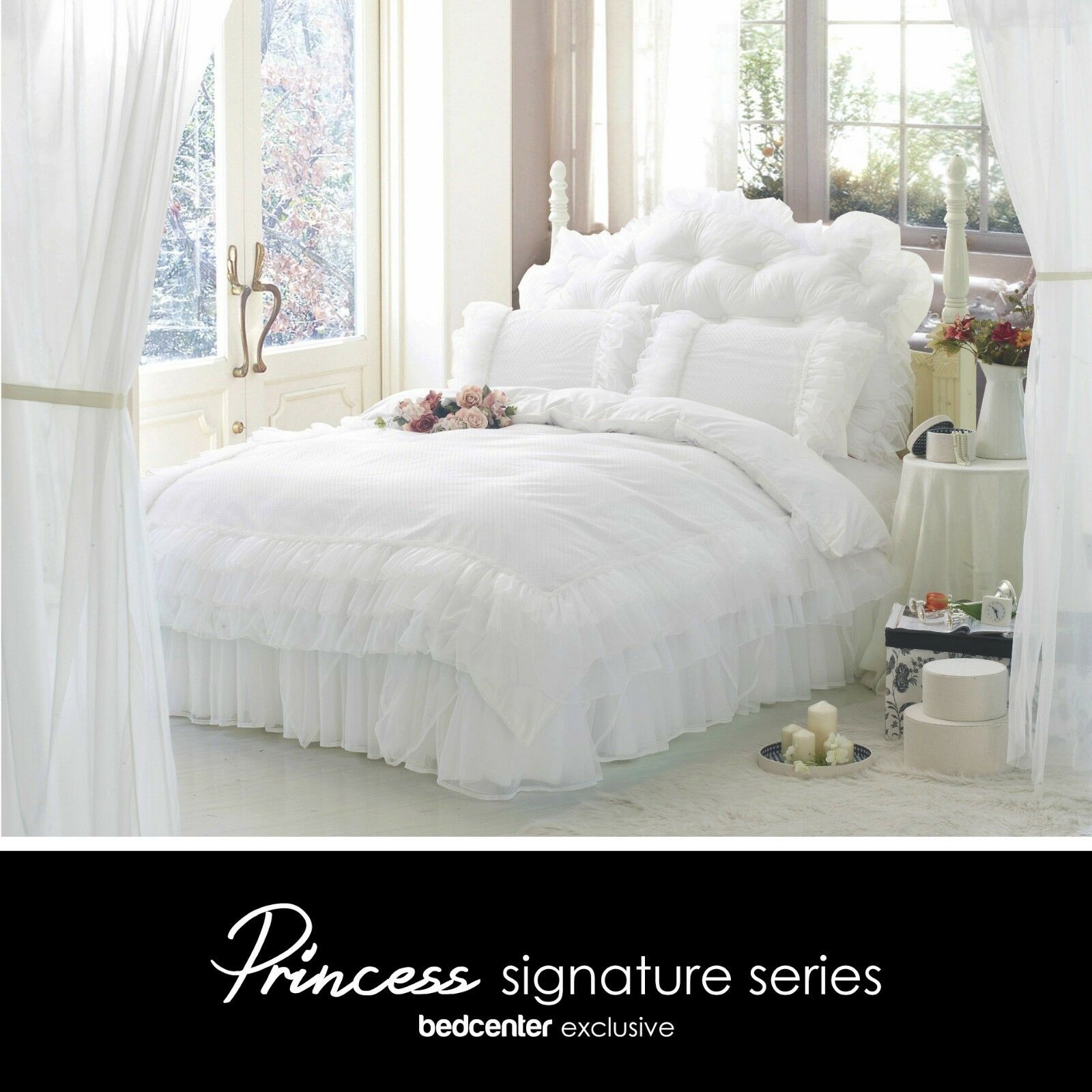 Bedding Set Full Twin Size Bed Sheet Mattress Cover WithLace