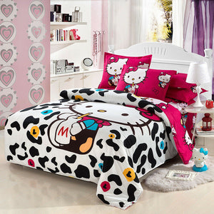Kids Hello Kitty New 2023 Bedding Duvet Quilt Cover Bedding Set Twin Full Queen