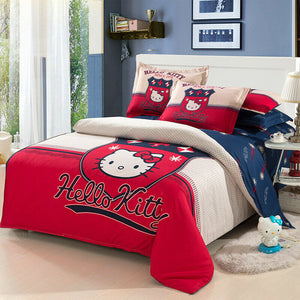 Kids Hello Kitty New 2023 Bedding Duvet Quilt Cover Bedding Set Twin Full Queen