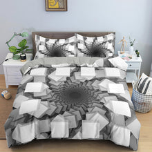 Load image into Gallery viewer, 3D Duvet Cover Set Psychedelic Digital Printing Bedding Set With Zipper Closure Twin Full Queen King

