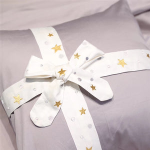 Christmas Luxury Bedding Sets Egyptian Cotton Embroidery Duvet Cover Set